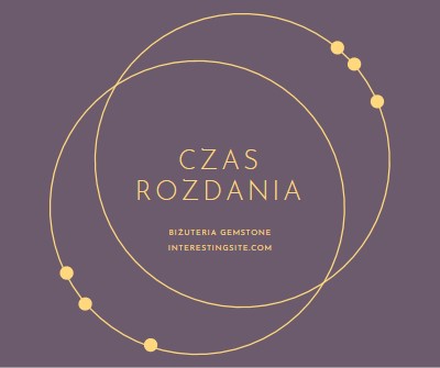 Czas na rozdanie prezentów purple modern-simple