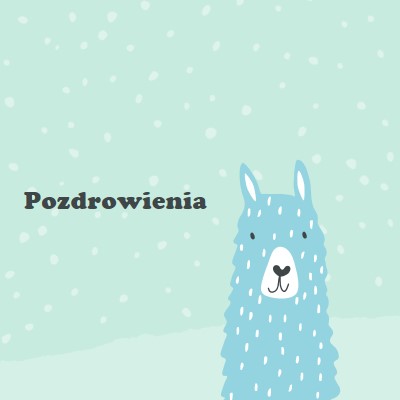 Pozdrowienia green whimsical-color-block