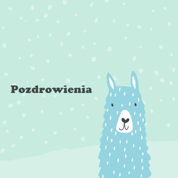 Pozdrowienia green whimsical-color-block