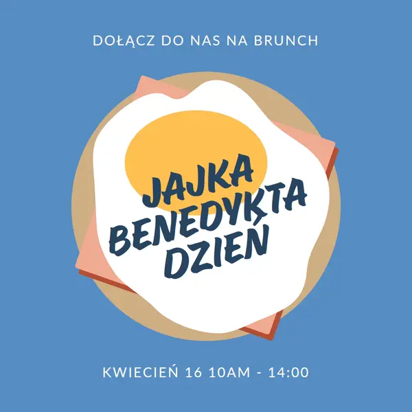 Jajka Benedykta Dzień blue whimsical-color-block
