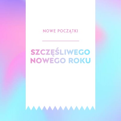 Nowy rok, nowe początki blue modern-bold