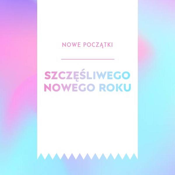 Nowy rok, nowe początki blue modern-bold