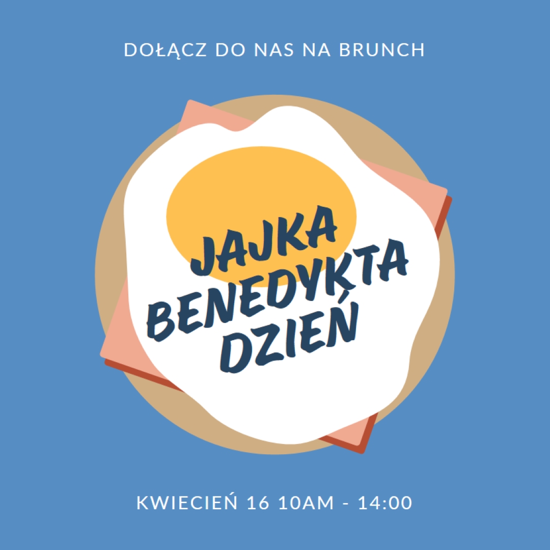 Jajka Benedykta Dzień blue whimsical-color-block