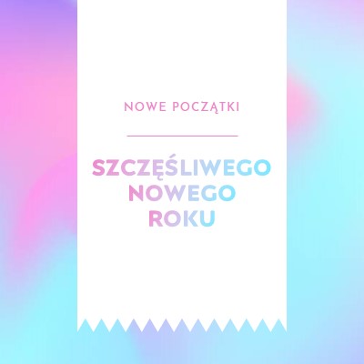 Nowy rok, nowe początki blue modern-bold