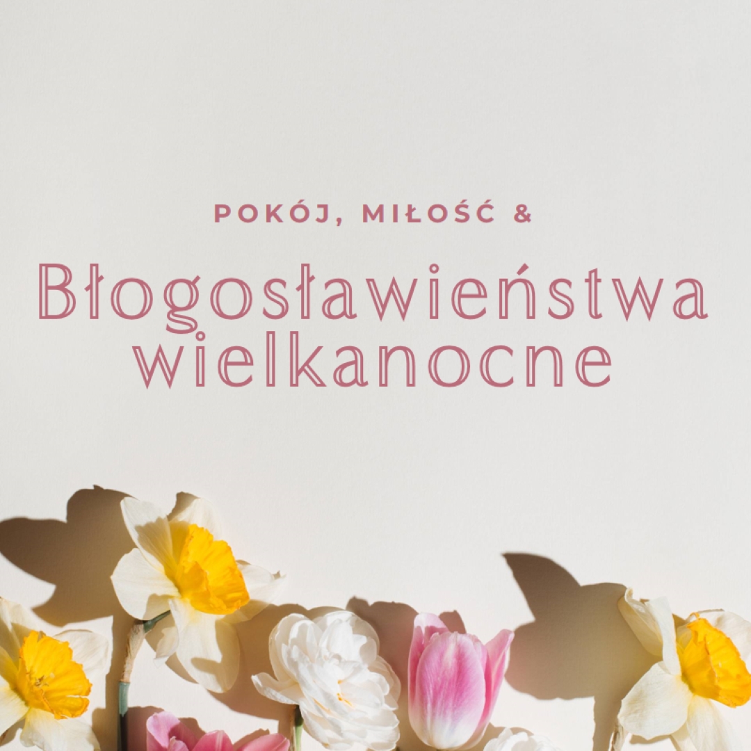 Wielkanocny spokój i miłość gray modern-simple