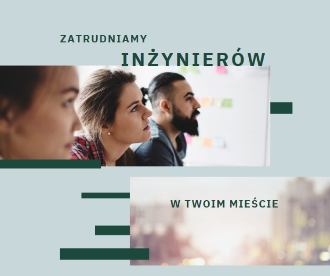Zatrudniamy inżynierów blue modern-simple