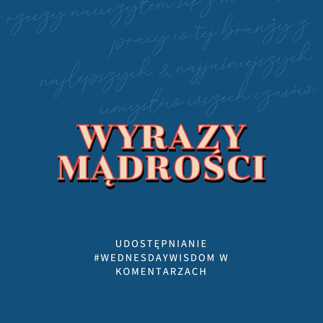 Word do mądrych blue modern-simple