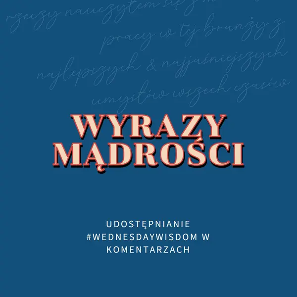 Word do mądrych blue modern-simple