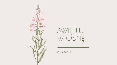 Świętuj wiosnę white vintage-botanical