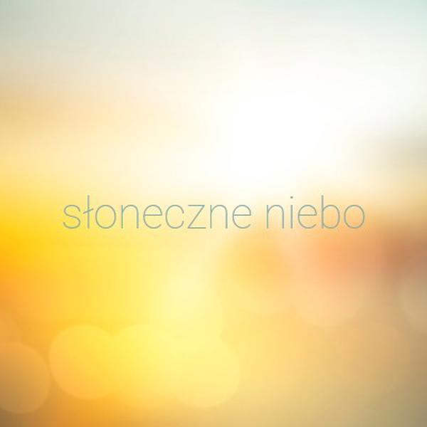 Słoneczne niebo yellow modern-simple