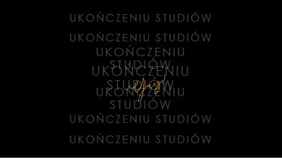 Yay na ukończenie szkoły black modern-simple