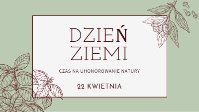 Masz na myśli świat dla mnie green vintage-botanical