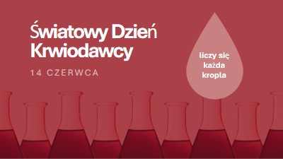 Światowy Dzień Krwiodawcy red modern-bold