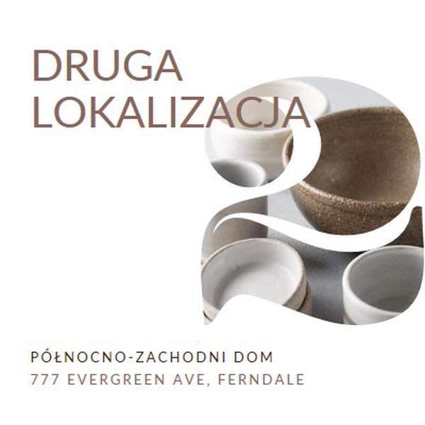 Druga lokalizacja jest otwarta white modern-simple