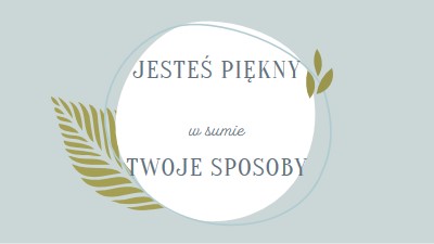 Piękne na wszystkie Twoje sposoby blue organic-simple