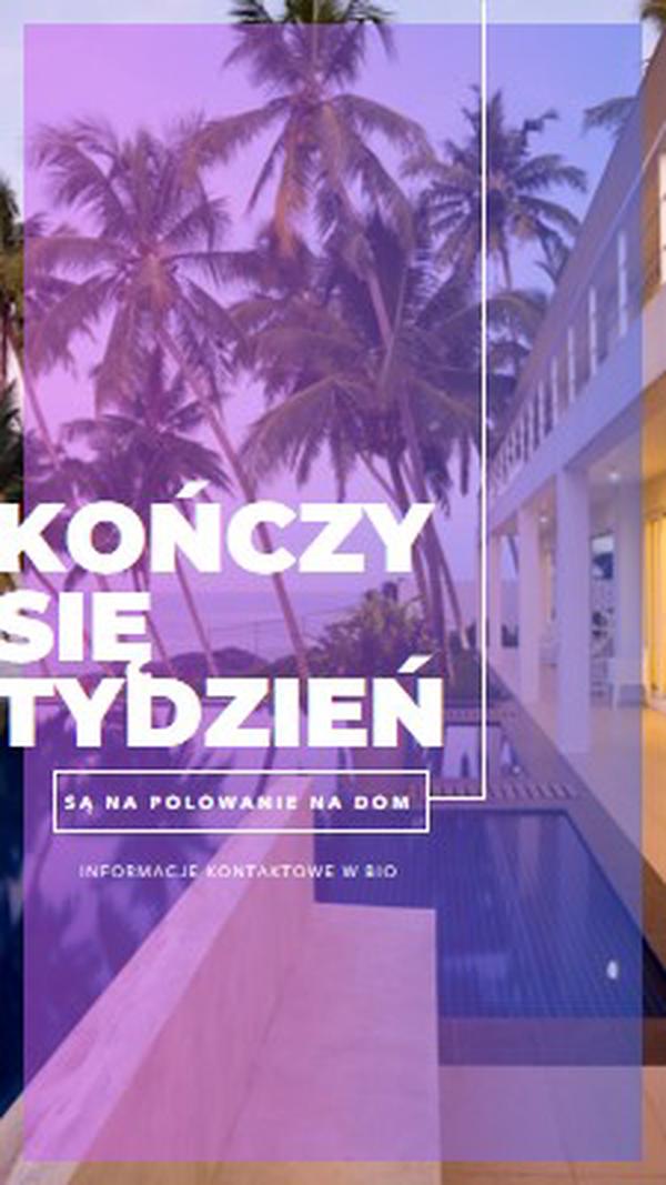 Zatrzymaj się na ucieczkę purple modern-bold