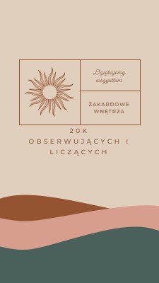 20k obserwujących i liczących pink organic-boho