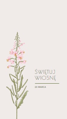 Świętuj wiosnę white vintage-botanical