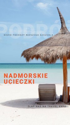 Ucieczka nad morzem blue modern-bold