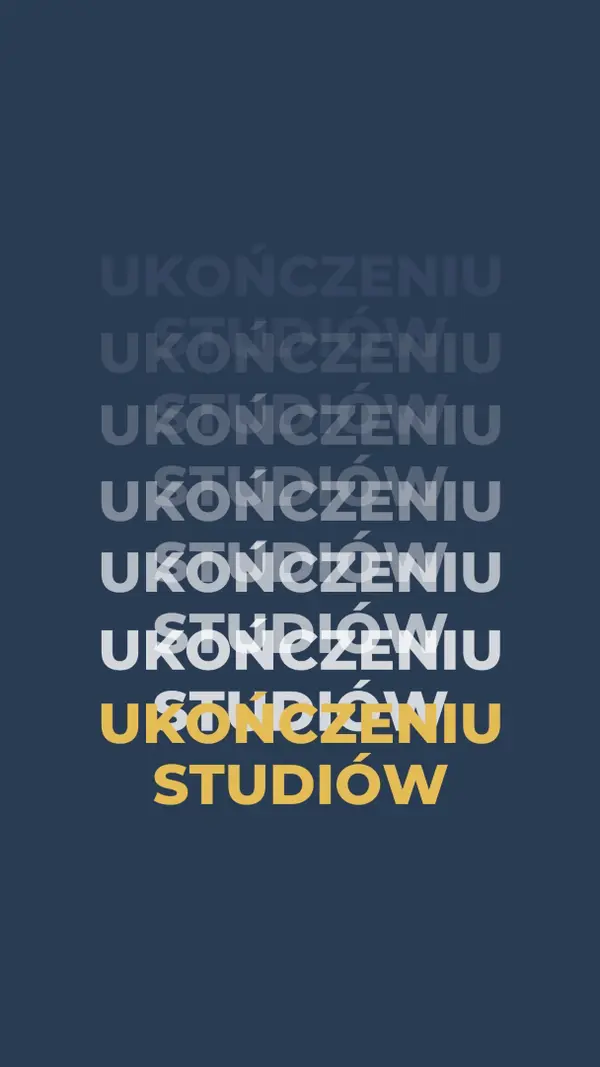 Wiele uroczystości ukończenia szkoły blue modern-bold