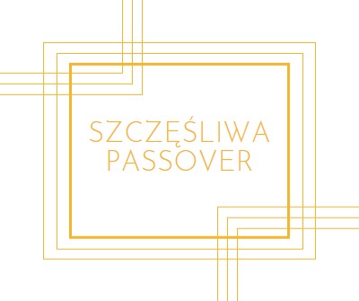 Szczęśliwa passovera white modern-geometric-&-linear