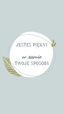 Piękne na wszystkie Twoje sposoby blue organic-simple