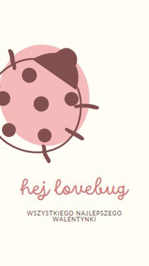 Hej, lovebug white whimsical-line