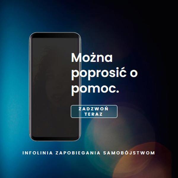 Poproś o pomoc blue modern-simple