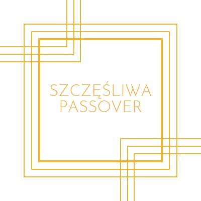 Szczęśliwa passovera white modern-geometric-&-linear