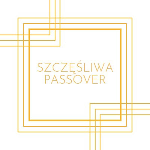 Szczęśliwa passovera white modern-geometric-&-linear