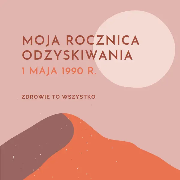Moja rocznica odzyskiwania pink organic-boho