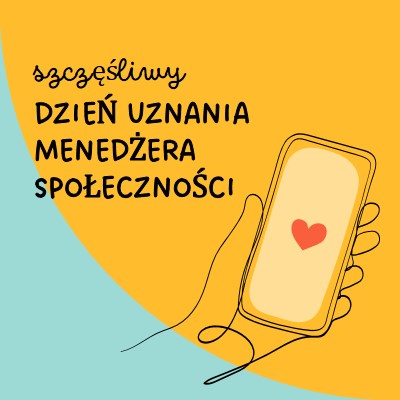 Oto informacje dla menedżerów społeczności yellow whimsical-line