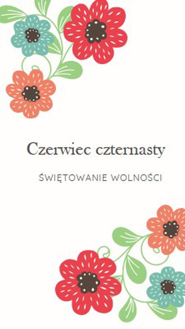 Czerwiec w rozkwicie white organic-boho