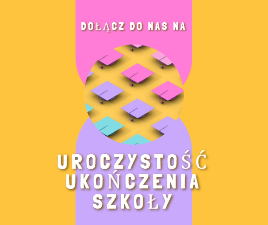 Dołącz do uroczystości ukończenia szkoły yellow whimsical-color-block