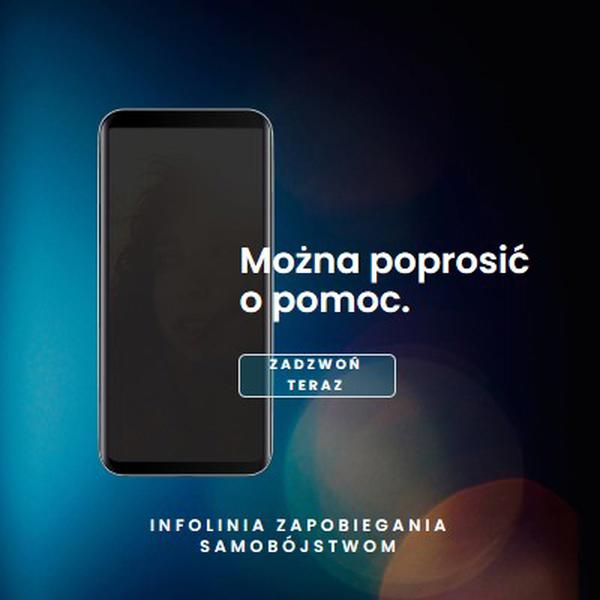 Poproś o pomoc blue modern-simple