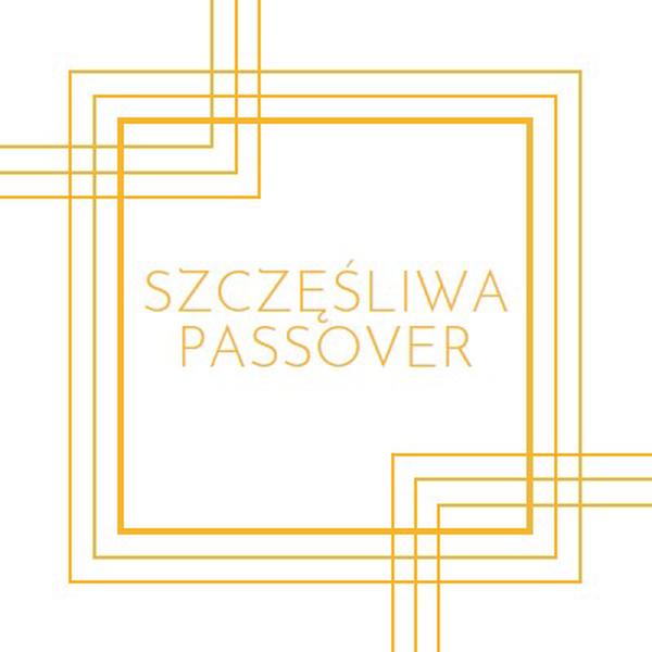 Szczęśliwa passovera white modern-geometric-&-linear