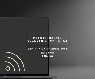 Gwiazda seminarium w sieci Web black modern-simple