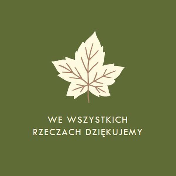 Postawa wdzięczności green modern-simple