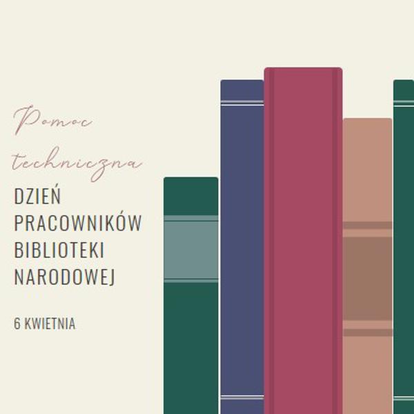 Pomoc techniczna dla pracowników biblioteki green modern-simple