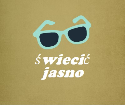 Świecić jasnym słońcem green vintage-retro