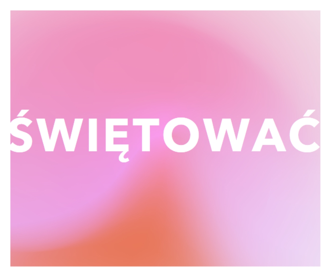 Świętujmy w dobrym stylu pink modern-bold