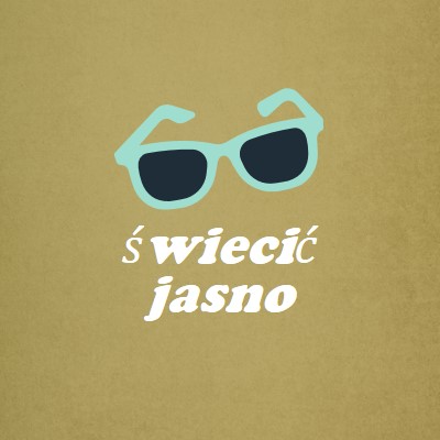 Świecić jasnym słońcem green vintage-retro