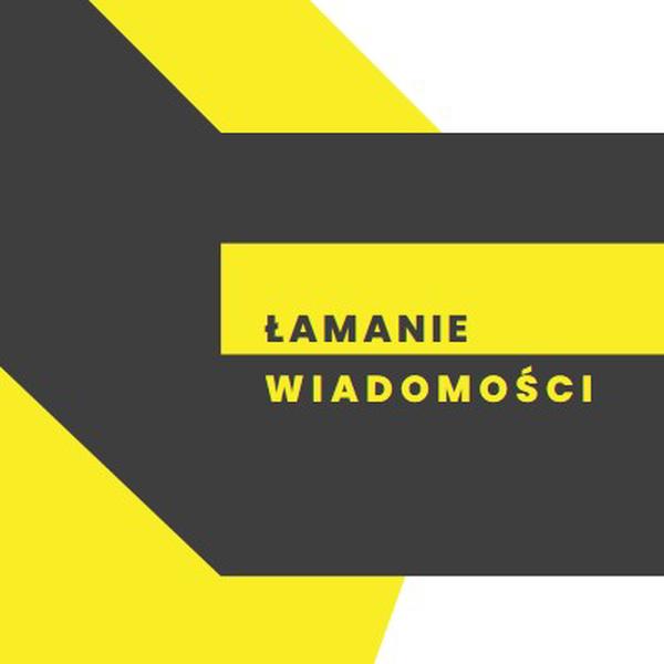 Błysk wiadomości yellow modern-bold