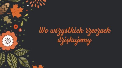 Dziękujemy black vintage-botanical