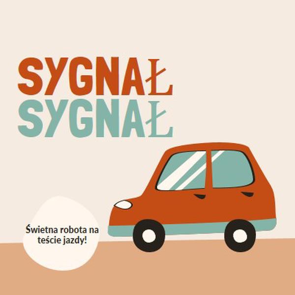 Sygnalizuj sep! orange whimsical-color-block