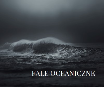 Ciemne fale oceaniczne gray modern-simple