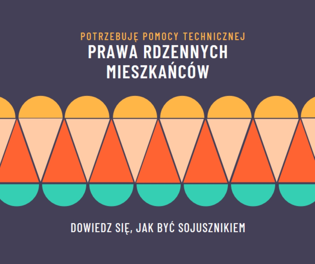 Wspieranie praw rdzennych mieszkańców blue modern-color-block