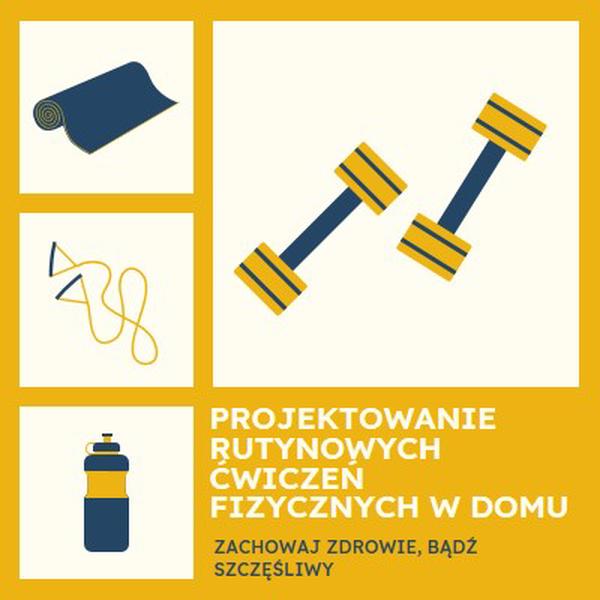 Zdrowe i szczęśliwe yellow modern-bold