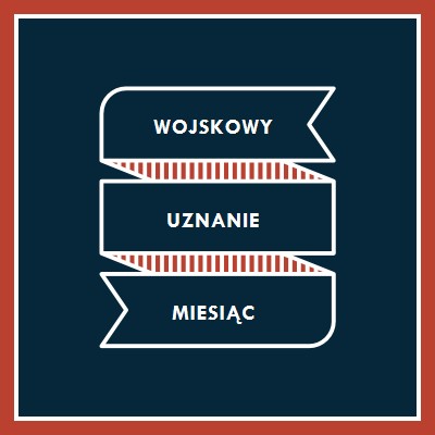 Obchody Miesiąca Aprecjacji Wojskowej blue modern-simple