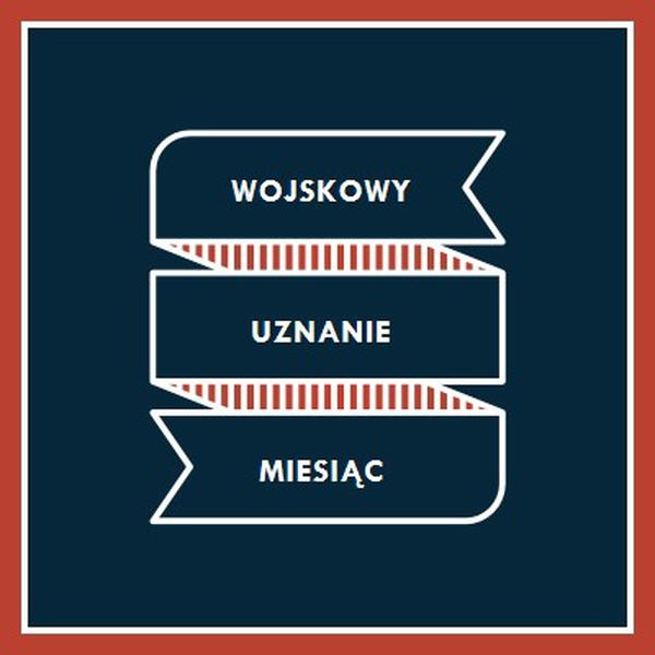 Obchody Miesiąca Aprecjacji Wojskowej blue modern-simple